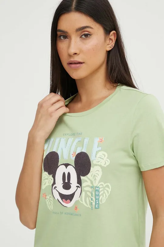 Βαμβακερές πιτζάμες women'secret Mickey πράσινο