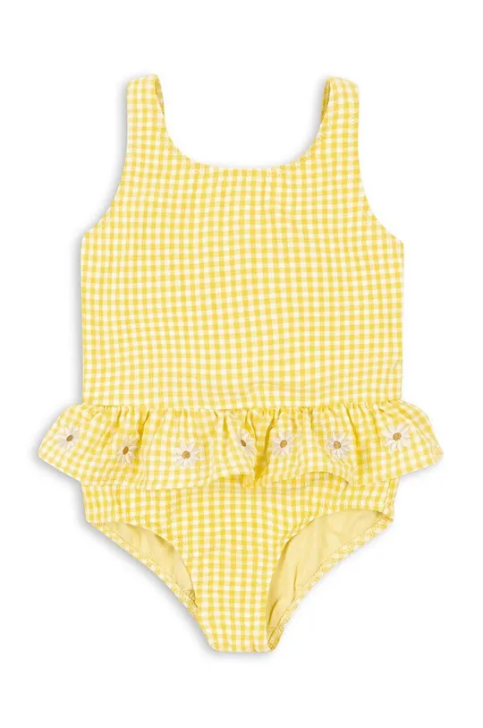 żółty Konges Sløjd jednoczęściowy strój kąpielowy dziecięcy Dziewczęcy