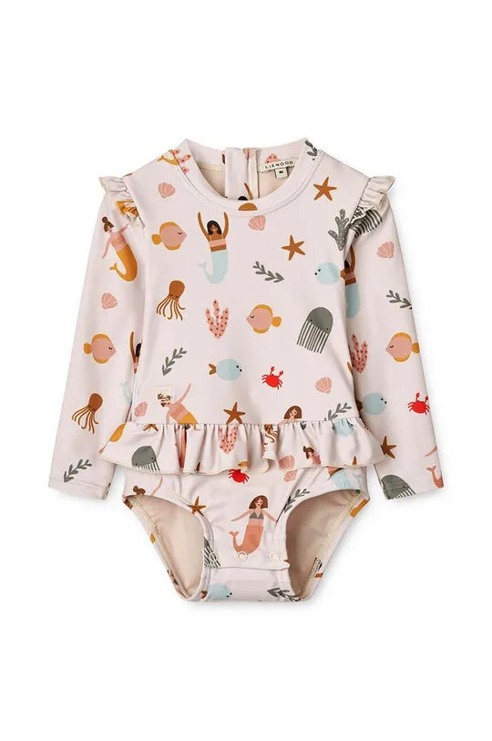 multicolor Liewood jednoczęściowy strój kąpielowy niemowlęcy Sille Baby Printed Swimsuit Dziewczęcy