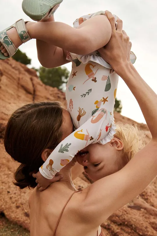 πολύχρωμο Ολόσωμο βρεφικό μαγιό Liewood Sille Baby Printed Swimsuit