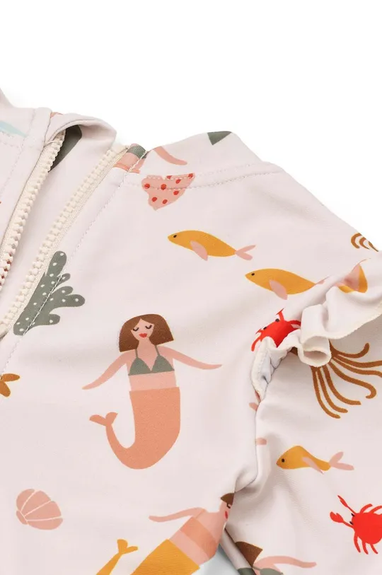 Liewood jednoczęściowy strój kąpielowy niemowlęcy Sille Baby Printed Swimsuit Elastan, Poliester