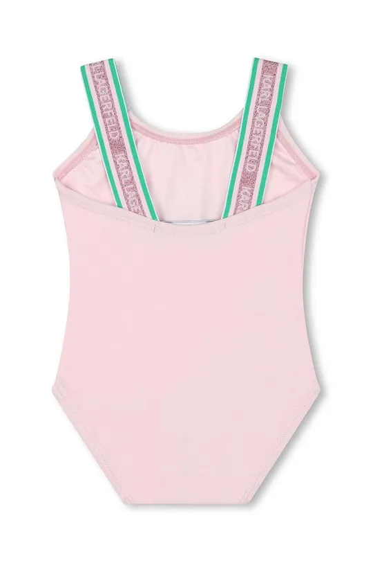 Суцільний дитячий купальник Karl Lagerfeld рожевий