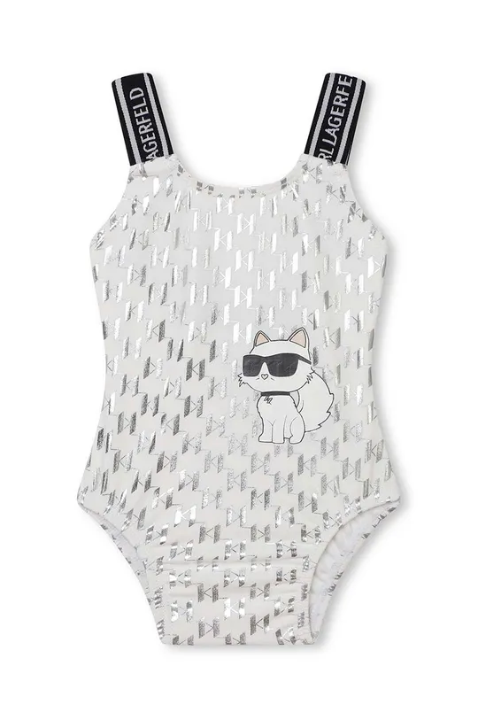 bijela Dječji jednodijelni kupaći kostim Karl Lagerfeld Za djevojčice