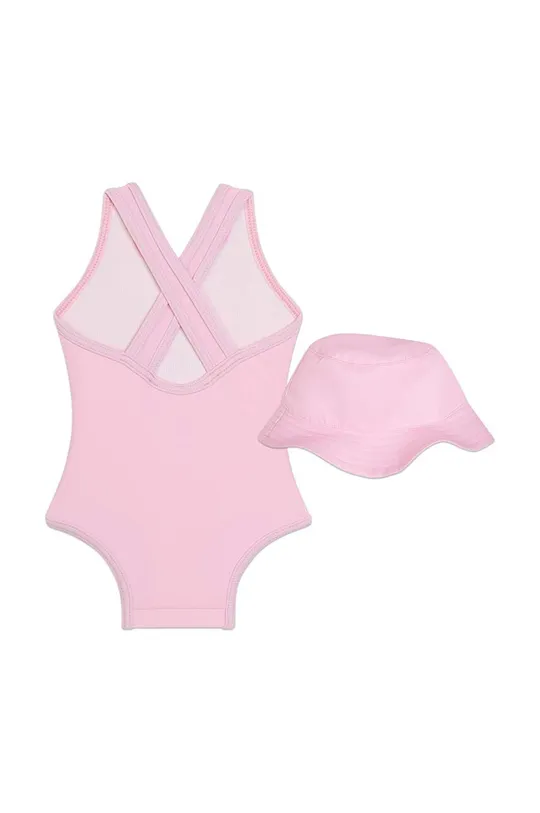 Michael Kors jednoczęściowy strój kąpielowy niemowlęcy różowy