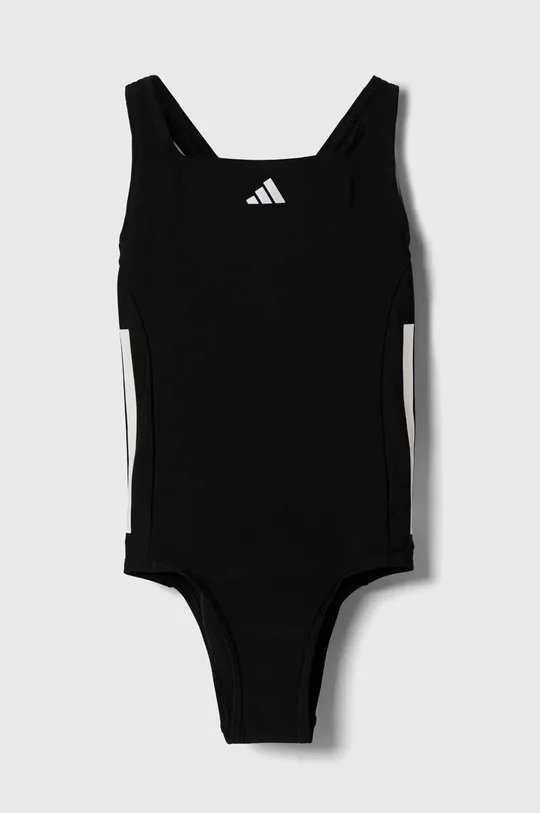 czarny adidas Performance jednoczęściowy strój kąpielowy dziecięcy Dziewczęcy
