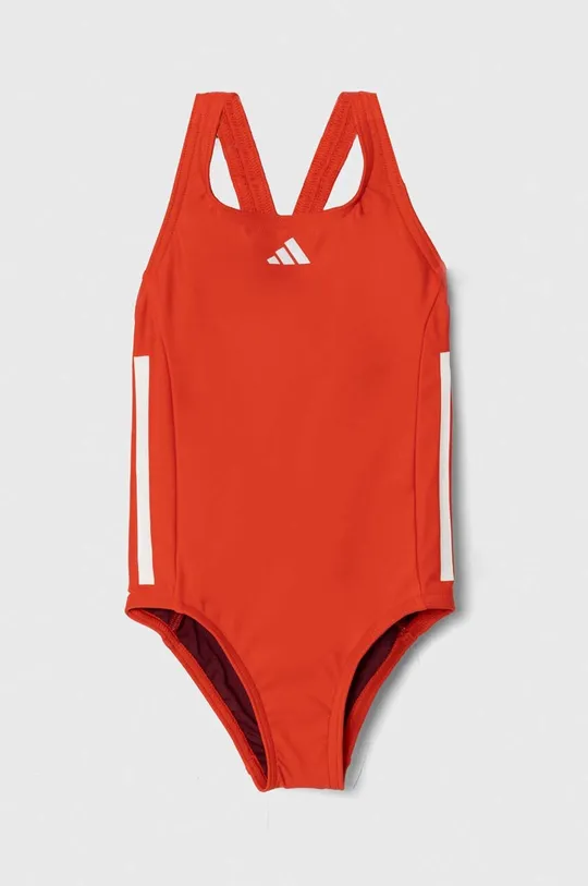 червоний Суцільний дитячий купальник adidas Performance Для дівчаток