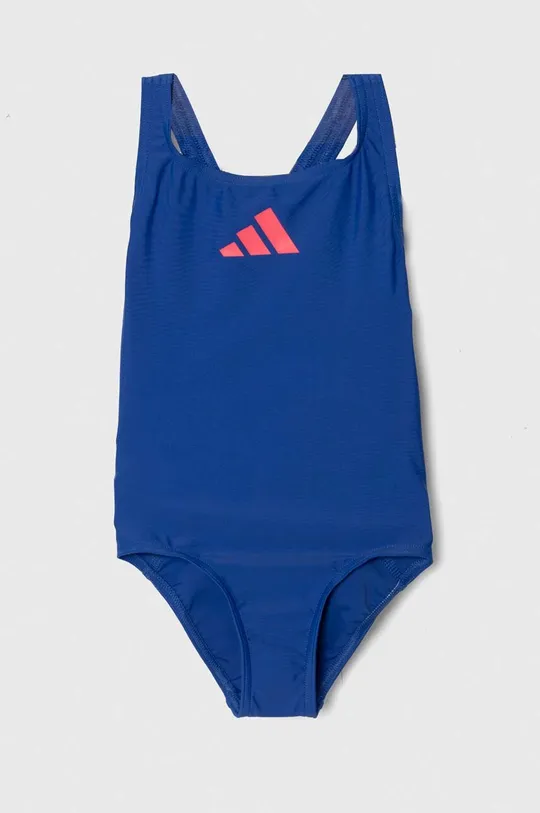 блакитний Суцільний дитячий купальник adidas Performance Для дівчаток