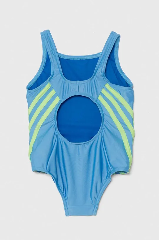 Суцільний дитячий купальник adidas Performance блакитний