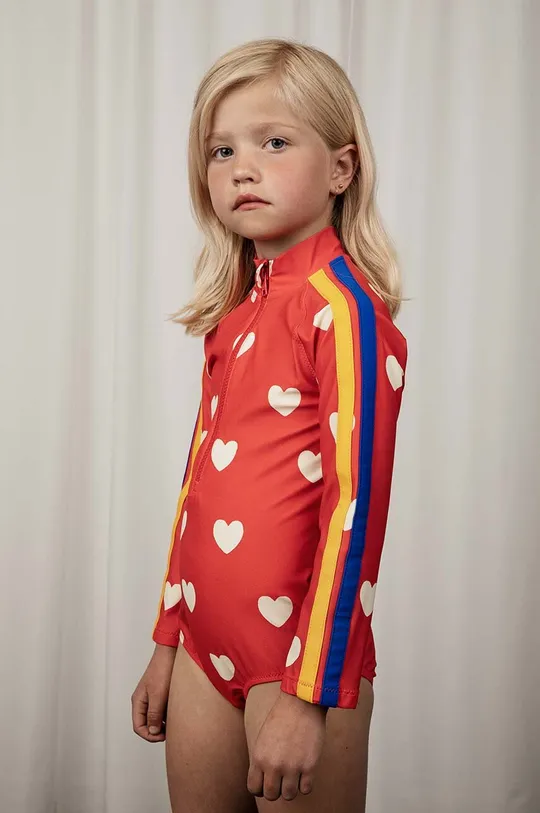 narančasta Dječji jednodijelni kupaći kostim Mini Rodini Hearts Za djevojčice