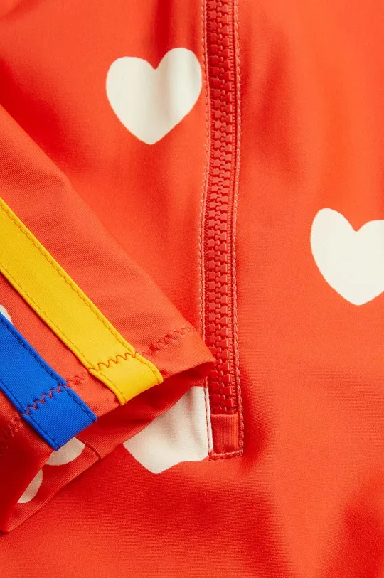 oranžová Jednodielne detské plavky Mini Rodini Hearts
