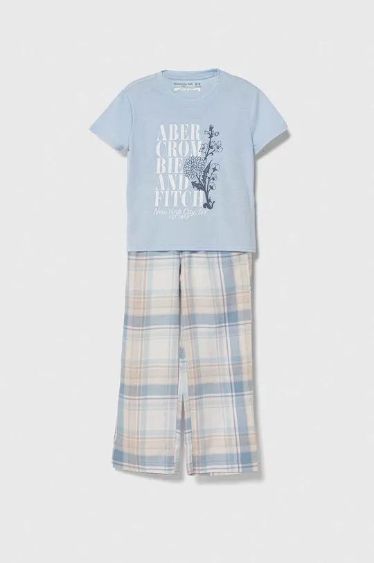 plava Dječja pidžama Abercrombie & Fitch Za djevojčice