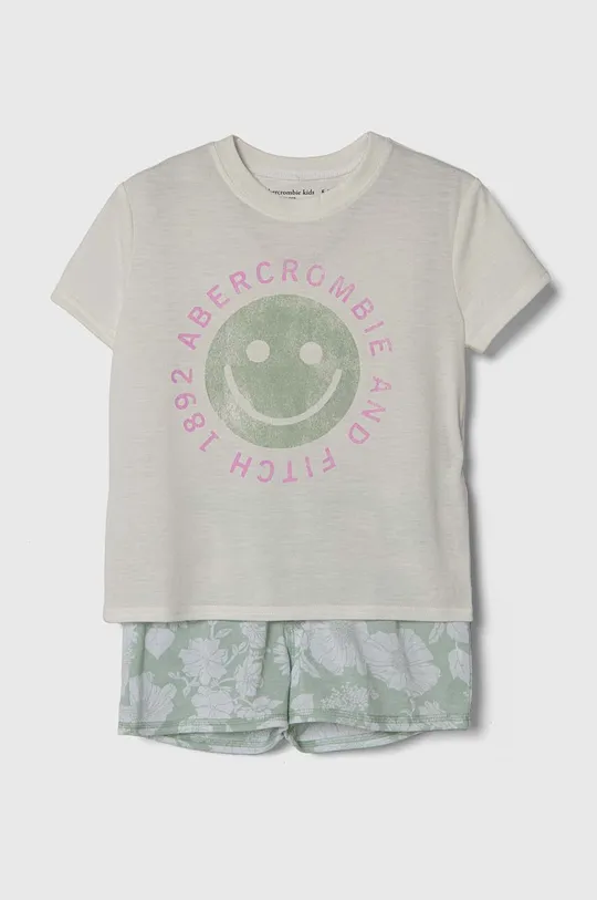 zelena Dječja pidžama Abercrombie & Fitch Za djevojčice