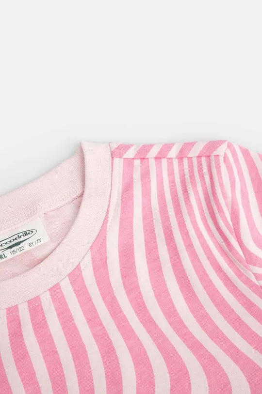 rózsaszín Coccodrillo gyerek pamut pizsama