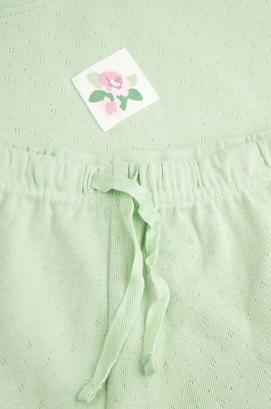 zelena Dječja pamučna pidžama Coccodrillo