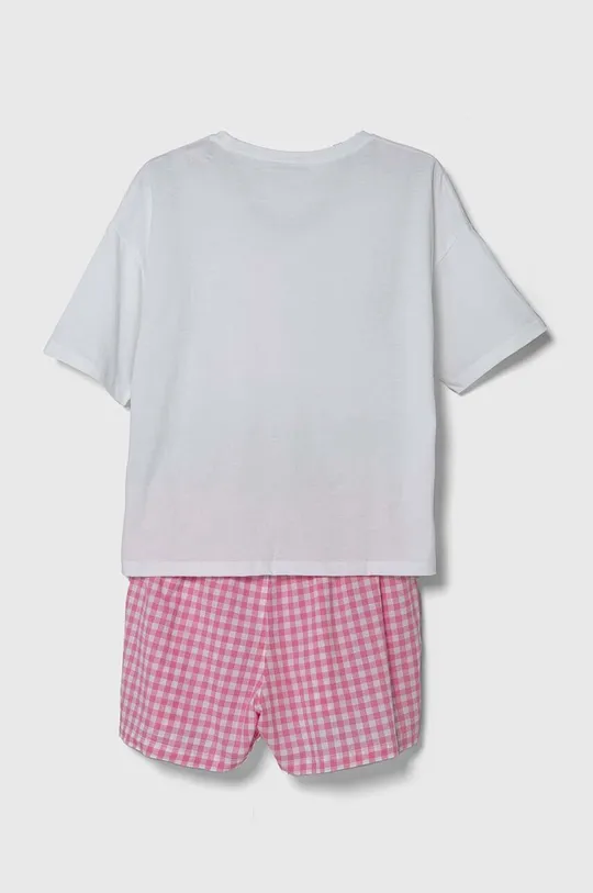 Παιδικές βαμβακερές πιτζάμες United Colors of Benetton λευκό