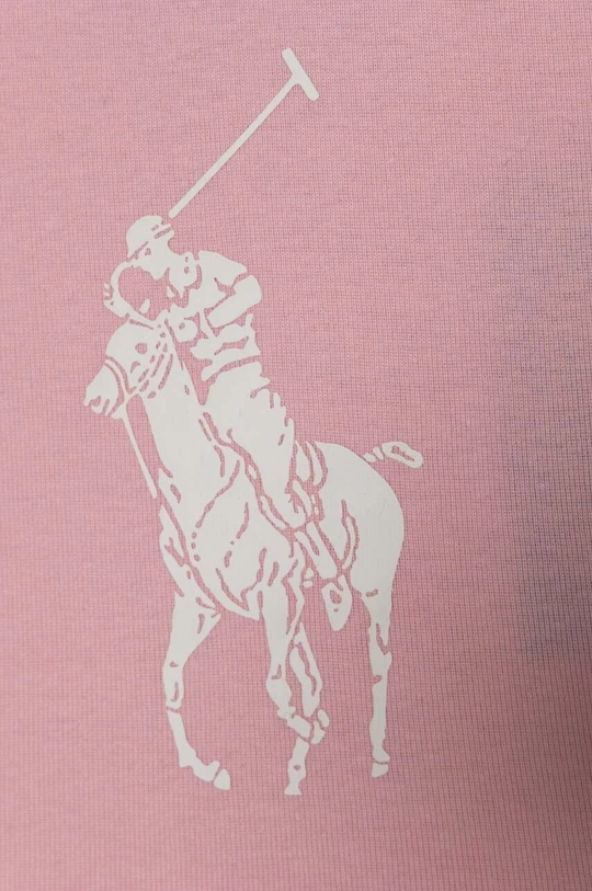 roza Dječja pamučna pidžama Polo Ralph Lauren