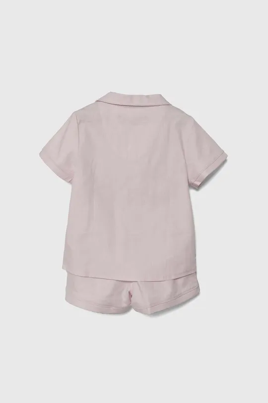 Детская хлопковая пижама Polo Ralph Lauren розовый