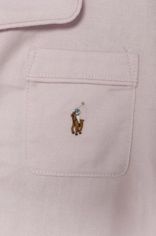 rózsaszín Polo Ralph Lauren gyerek pamut pizsama