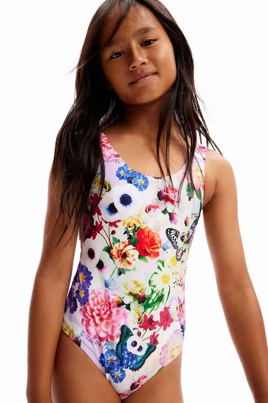 multicolor Desigual jednoczęściowy strój kąpielowy dziecięcy Dziewczęcy