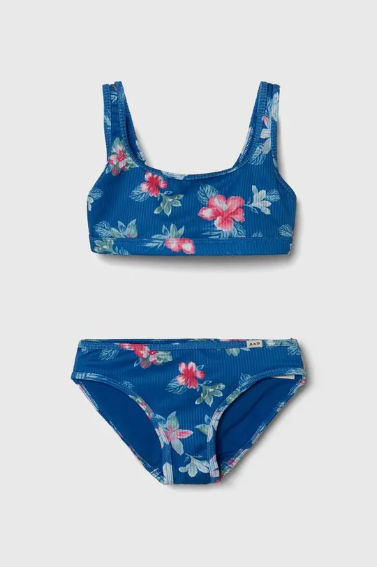 plava Dječji dvodijelni kupaći kostim Abercrombie & Fitch Za djevojčice