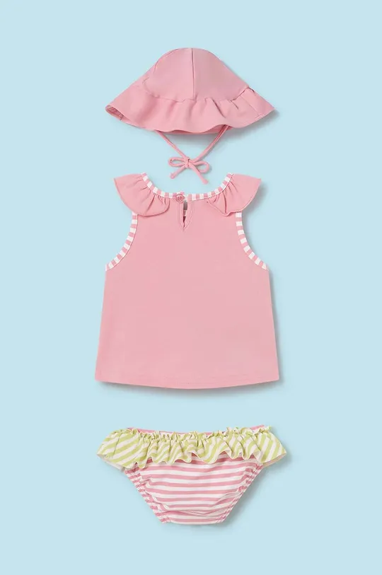 Mayoral Newborn dwuczęściowy strój kąpielowy niemowlęcy różowy