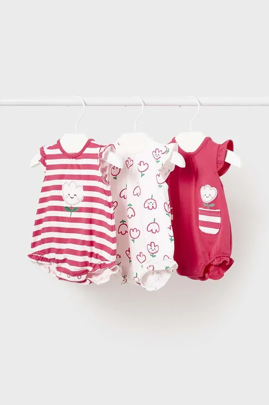 червоний Боді для немовлят Mayoral Newborn 3-pack Для дівчаток