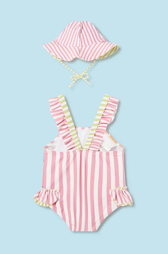 Mayoral Newborn jednoczęściowy strój kąpielowy niemowlęcy różowy