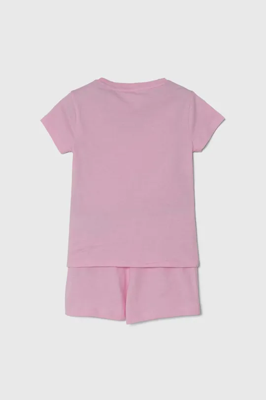 Детская хлопковая пижама Calvin Klein Underwear розовый