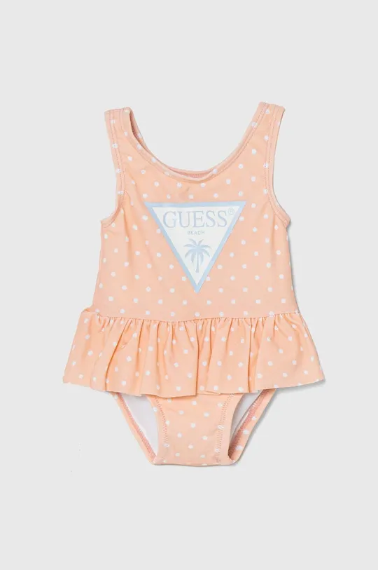 pomarańczowy Guess jednoczęściowy strój kąpielowy niemowlęcy Dziewczęcy