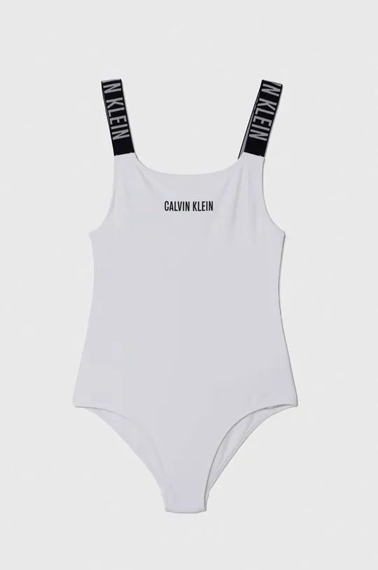 білий Суцільний дитячий купальник Calvin Klein Jeans Для дівчаток