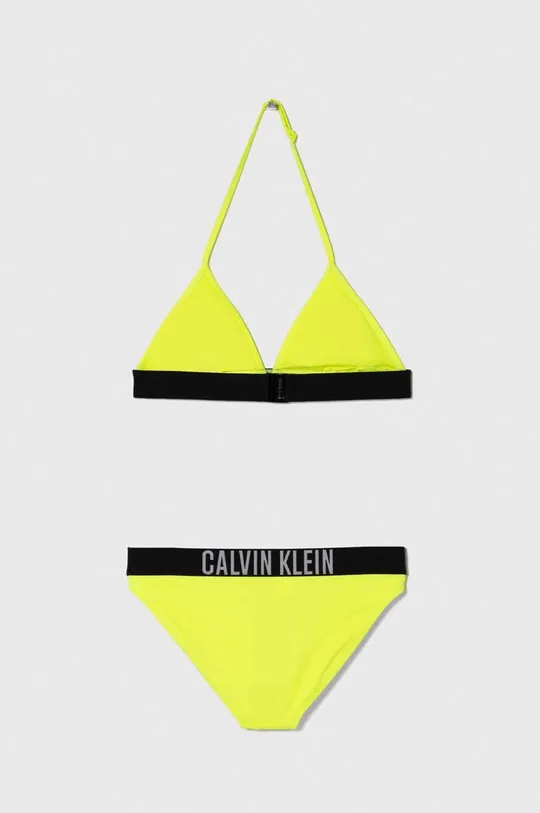 Dječji dvodijelni kupaći kostim Calvin Klein Jeans zlatna