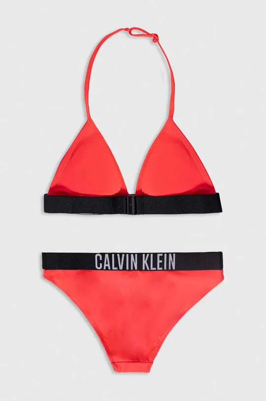 Dječji dvodijelni kupaći kostim Calvin Klein Jeans roza