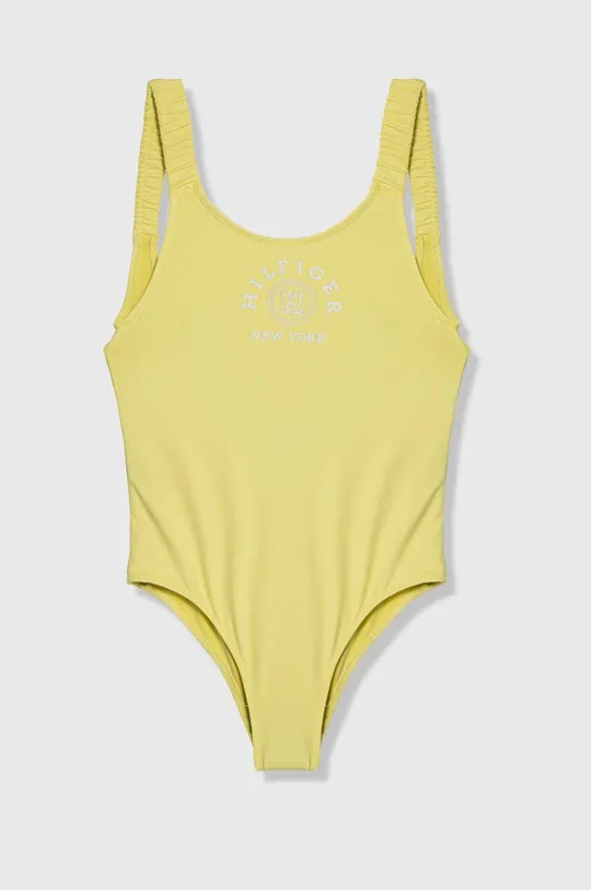 żółty Tommy Hilfiger jednoczęściowy strój kąpielowy dziecięcy Dziewczęcy