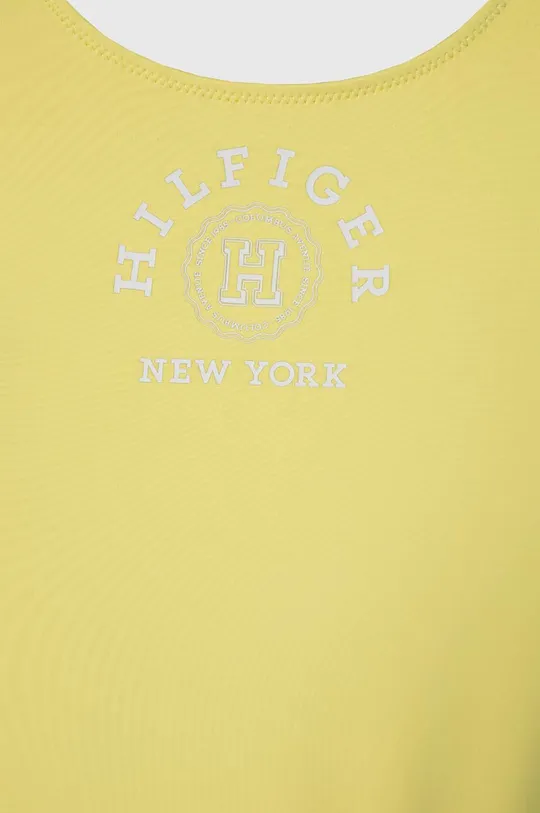 Tommy Hilfiger egyrészes gyerek fürdőruha sárga