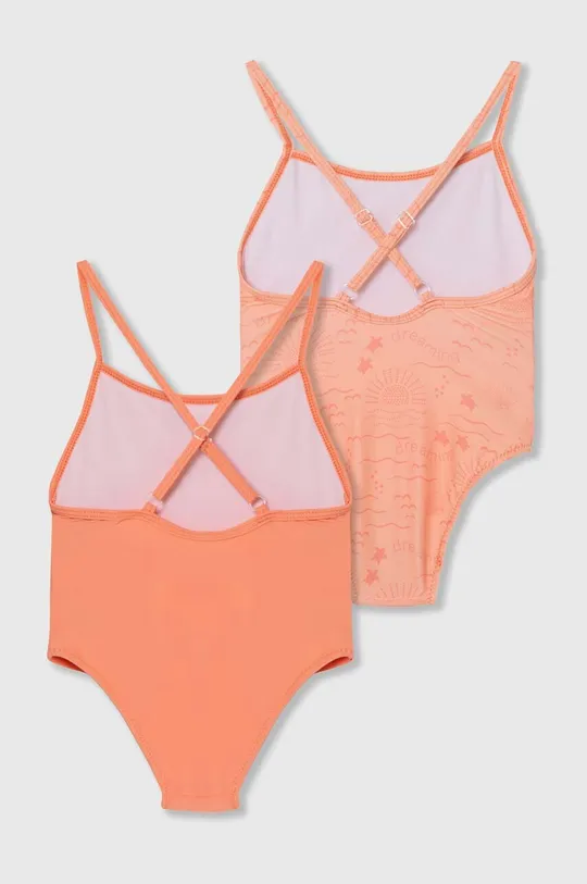 Jednodielne detské plavky zippy 2-pak oranžová