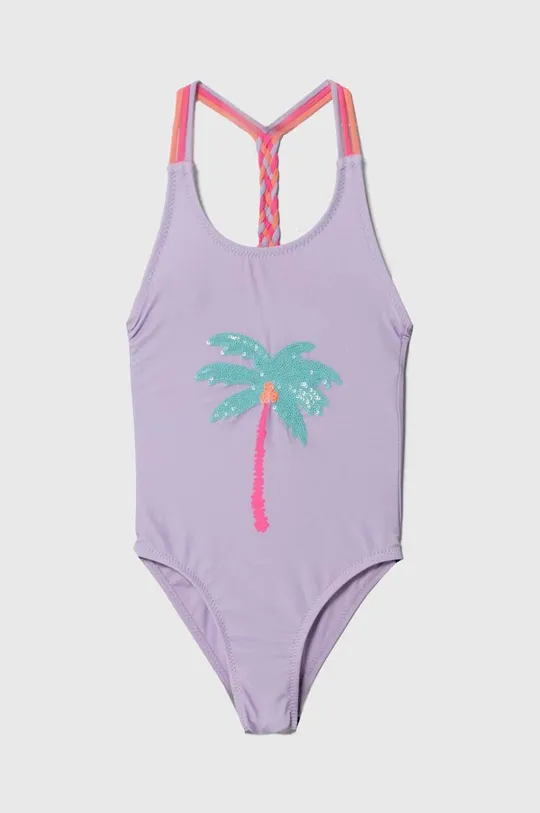фіолетовий Суцільний дитячий купальник zippy Для дівчаток