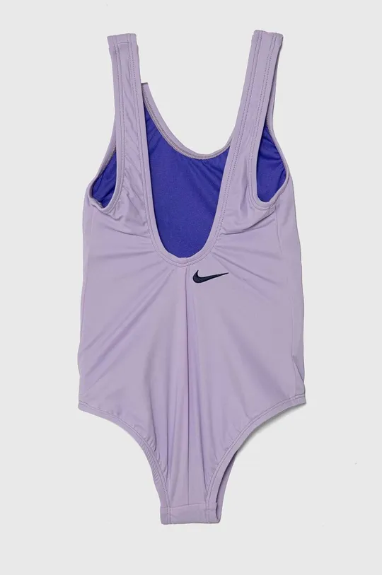 Jednodielne detské plavky Nike Kids MULTI LOGO fialová