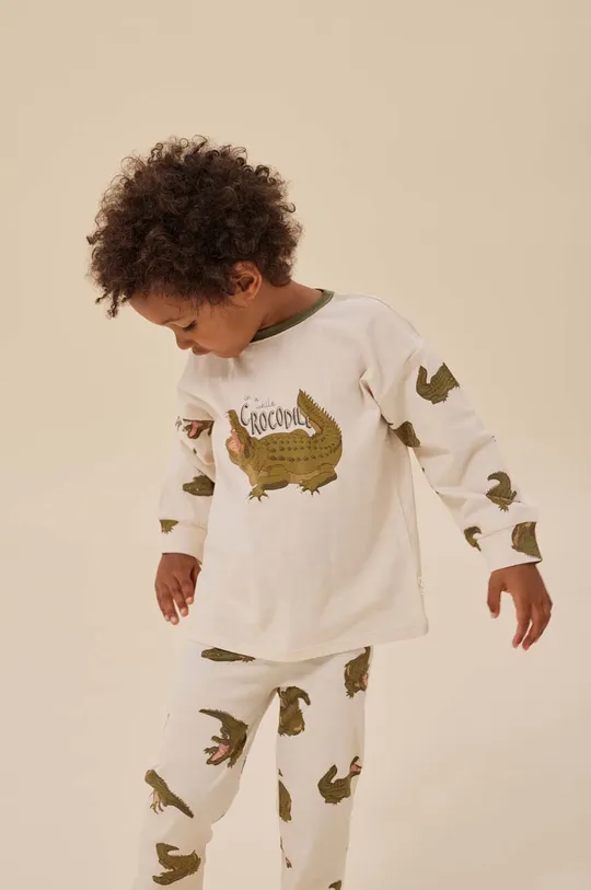 zöld Konges Sløjd gyerek pamut pizsama Gyerek