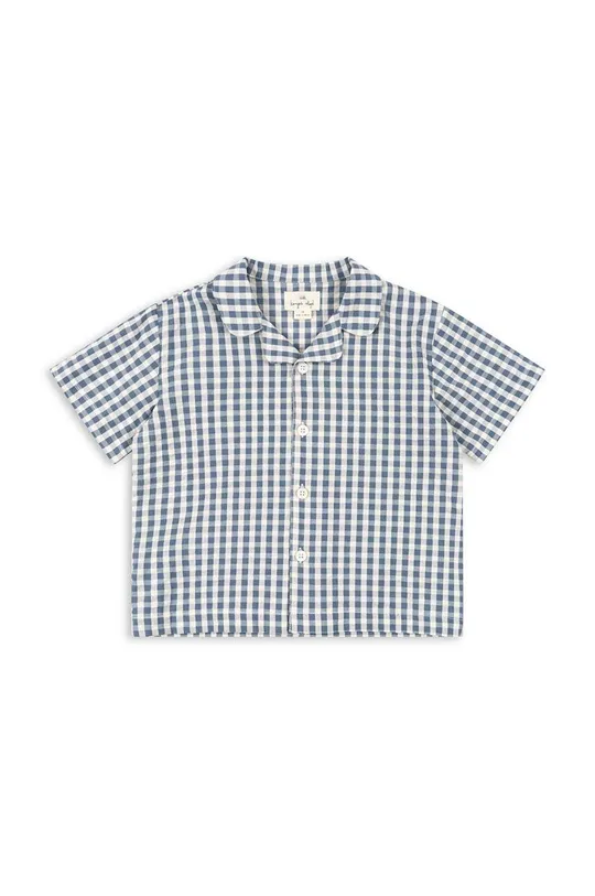 Παιδικό βαμβακερό πουκάμισο Konges Sløjd μπλε
