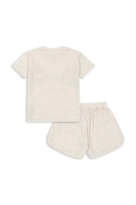 Detské bavlnené pyžamo Konges Sløjd béžová