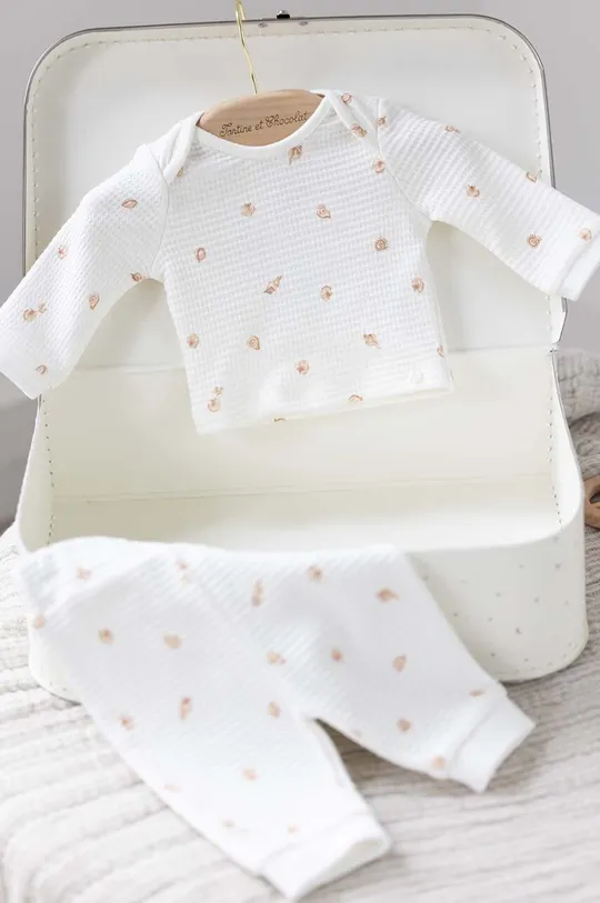 bela Otroška bombažna pižama Tartine et Chocolat Otroški