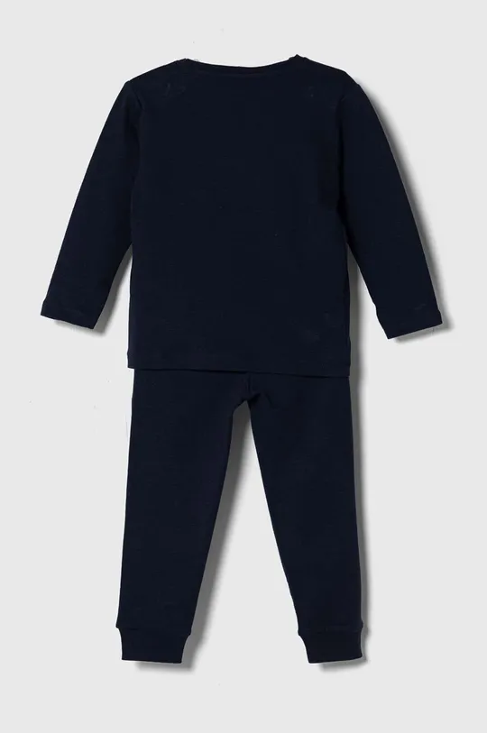 Detské bavlnené pyžamo zippy tmavomodrá