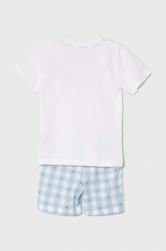 Otroška bombažna pižama zippy modra