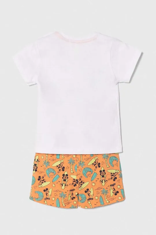 Bavlnené detské pyžamko zippy x Disney biela