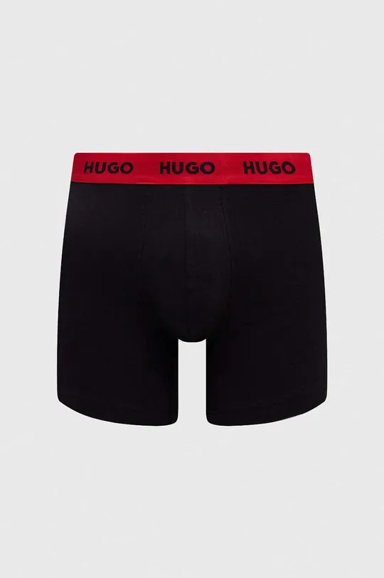 czarny HUGO bokserki 3-pack
