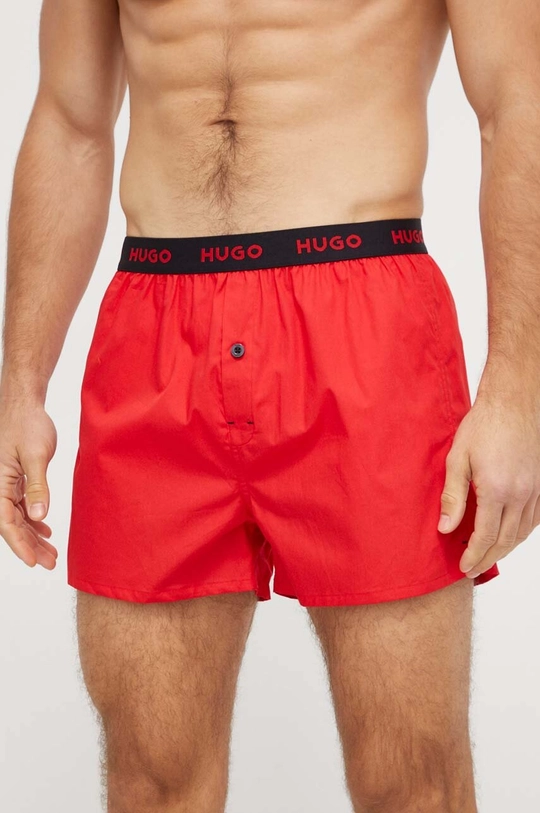 crna Pamučne bokserice HUGO 3-pack