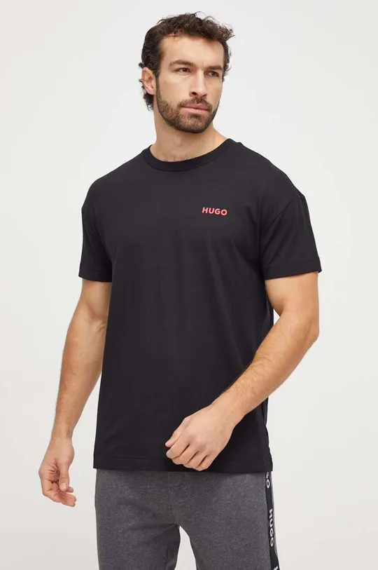 HUGO t-shirt lounge czarny