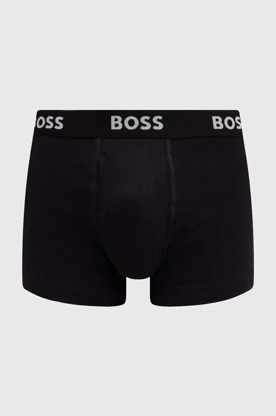 Pamučne bokserice BOSS 5-pack crna