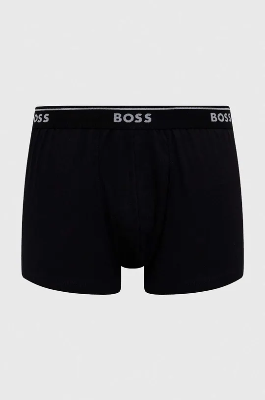 Bavlnené boxerky BOSS 3-pak sivá