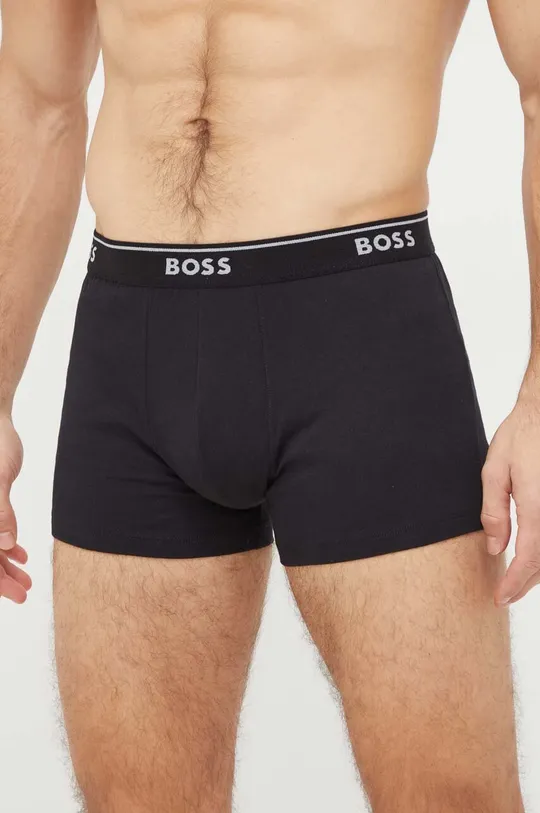 Bavlnené boxerky BOSS 3-pak viacfarebná